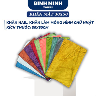 Khăn mặt khăn làm móng loại Dày BinhMinh Towel 100% microfiber mềm mịn siêu thấm hút dùng trong spa, salon tóc
