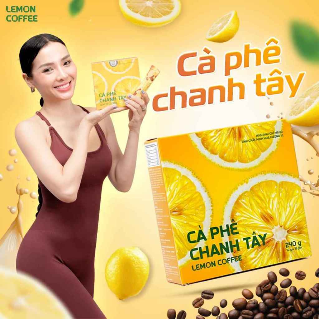 Combo Sỉ Chính Hãng (2–10 Hộp) - Cà Phê Chanh Tây | Lemon Coffee Hộp 15 Gói - Jolie Coffee