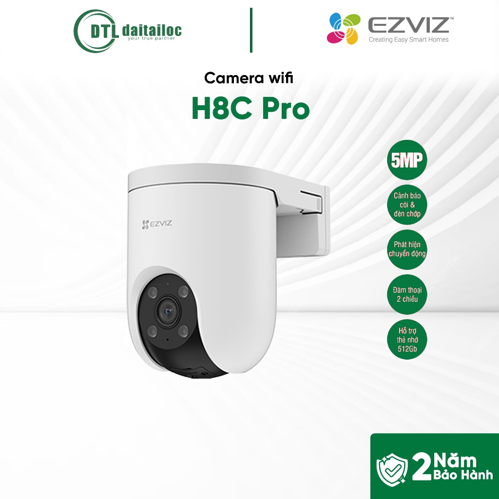 Camera Ezviz H8C Pro 5MP, Xoay 360 Độ | Chính Hãng | Bảo Hành 24 Tháng