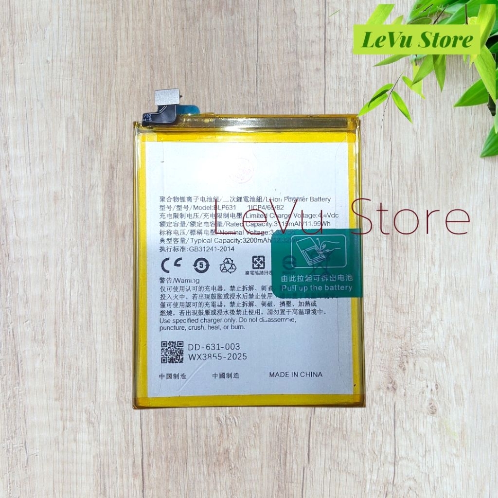 Pin Oppo F3 , F5 [BLP631 / 3200mAh]