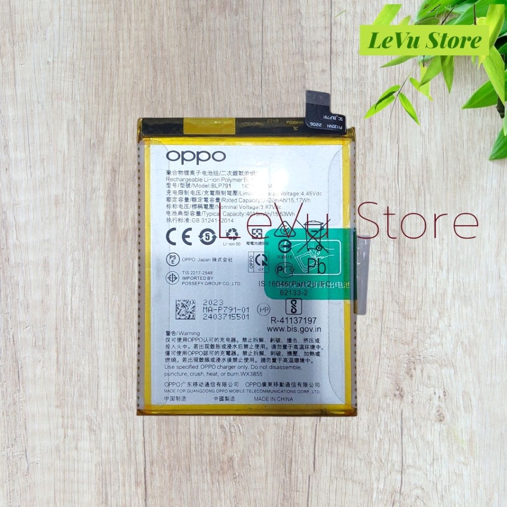 Pin Oppo Reno 4 [BLP791 / 4015mAh]