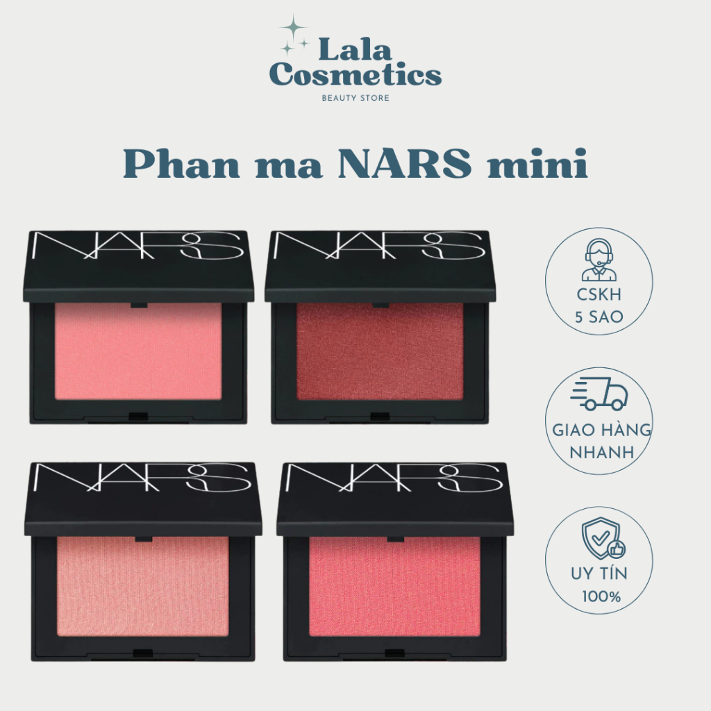Phấn má hồng Blush NARS Tone Orgasm, Behave, Orgasm X minisize - Lala.Cosmetics
