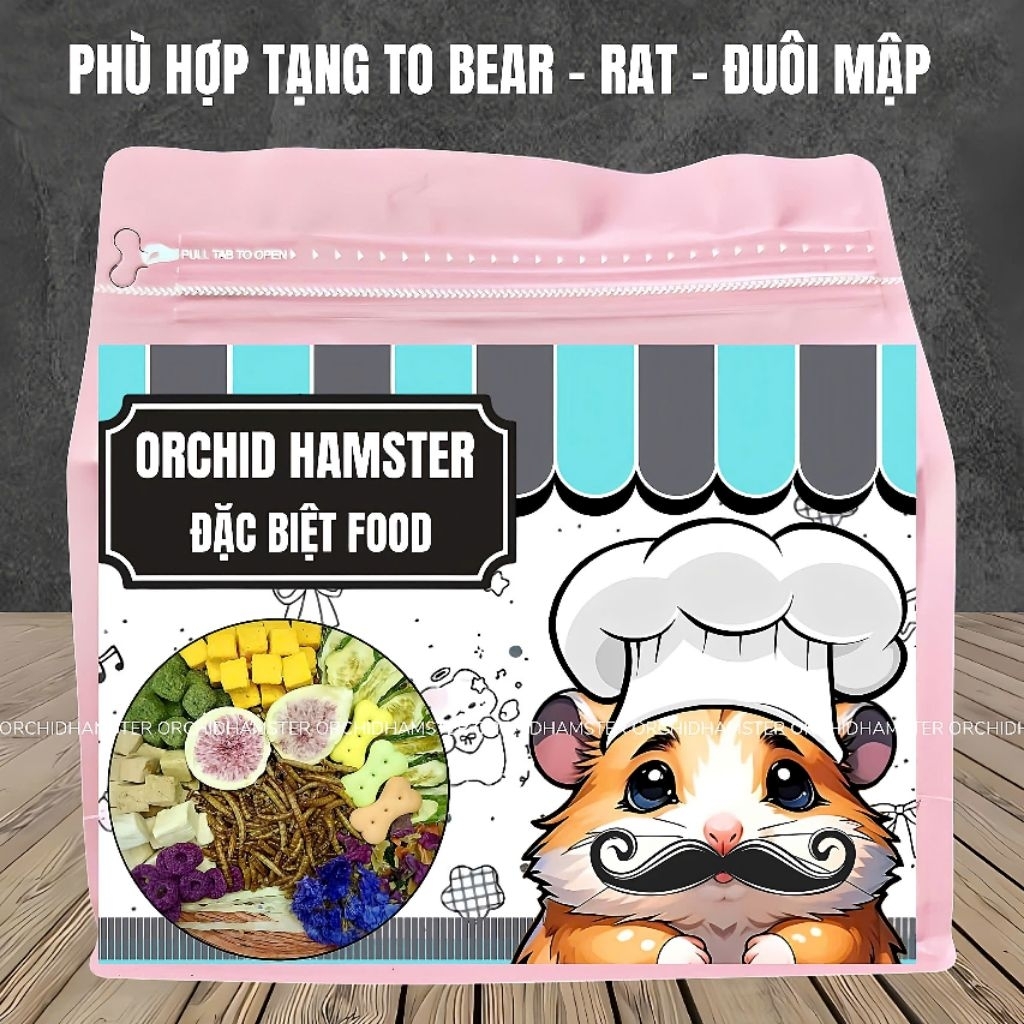 1KG Thức Ăn Hamster Orchid Đặc Biệt Cao Cấp Hạt Lớn Hamster/Sóc/Thỏ/Bọ Và Thú Nhỏ