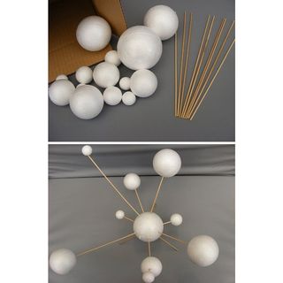 (Sỉ siêu rẻ) 100 trái xốp tròn trang trí 5cm
