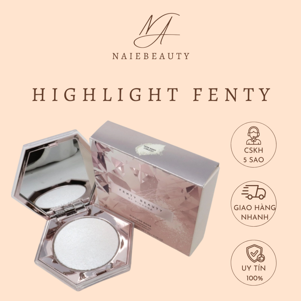 Phấn highlight Fenty Beauty Diamond Bomb Phấn phản chiếu ánh sáng Fenty Beauty Diamond Bomb Highligh