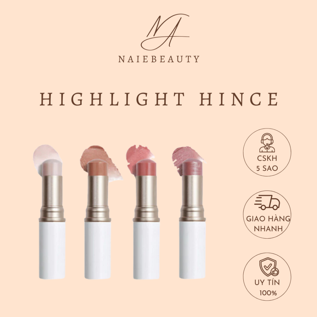 Nhũ Bắt Sáng Dạng Thỏi Hince True Dimension Radiance Balm 10g Highlight Hince - Naie.Beauty