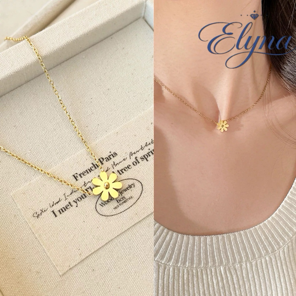 Dây Chuyền Titan Không Gỉ Hoa Cúc Nhí Thời Trang |Elyna Jewelry