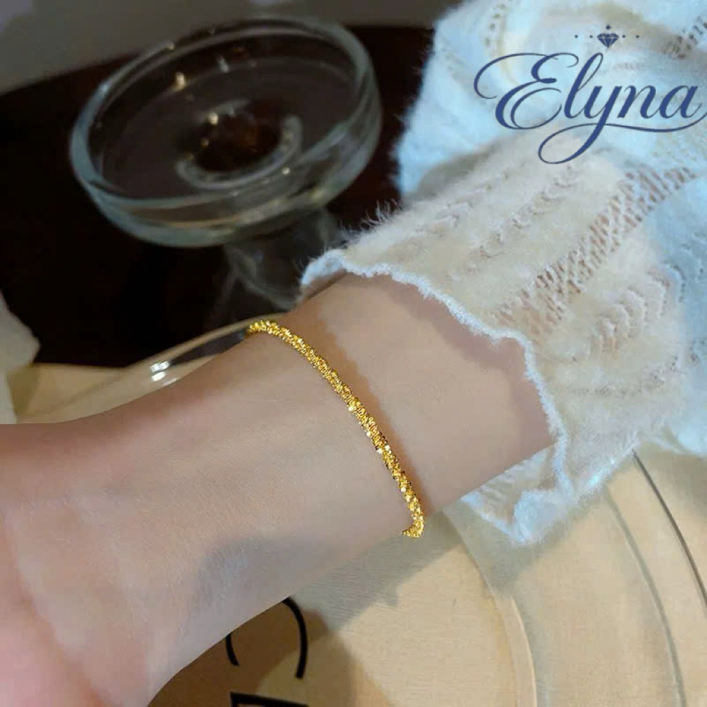 Lắc Tay Titan Không Gỉ Dây Xoắn Thời Trang | Elyna Jewelry