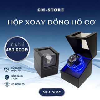 [MÃ 30K SALE 25/3] Hộp Đựng Đồng Hồ Cơ Tự Động Xoay Chất Liệu Da Pu Cao Cấp Nhiều Chế Độ