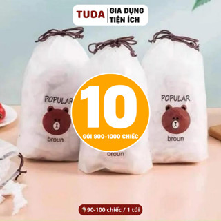 Combo 10 Túi 900-1000 Chiếc Màng Bọc Thực Phẩm, Chất Liệu Nhựa PE Không Mùi, An Toàn Vệ Sinh  - TUDA SHOP