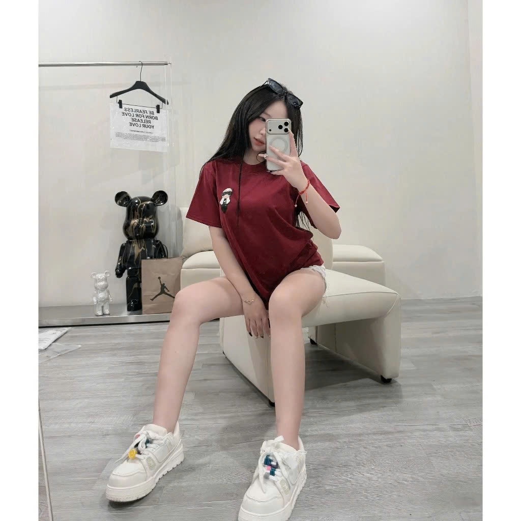 Phông Nam Fen Di Hình Thêu Con Người Cute Siêu Chất - Áo Thun Cộc Tay Chất Cotton Mẫu Mới 2026 | BigBuy360 - bigbuy360.vn