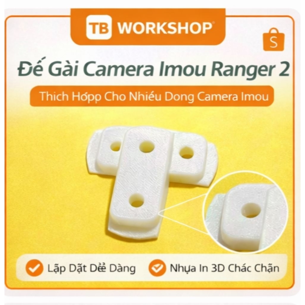 Combo 2 Đế Gài Camera Imou Ranger 2-Thích Hợp Cho Nhiều Dòng Camera Imou