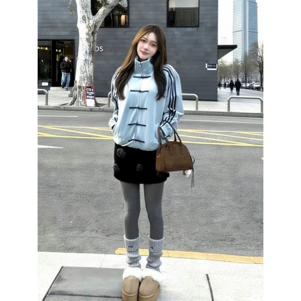 👕 Áo khoác China Jacket thể thao nữ phong cách casual – trendy thời trang cá tính ✨🫶🏻