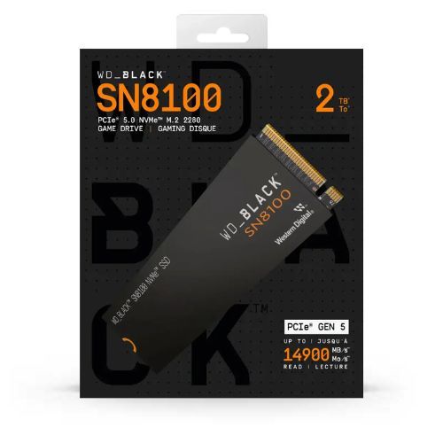 SSD WD Black SN8100 2TB PCIe Gen5 x4 NVMe