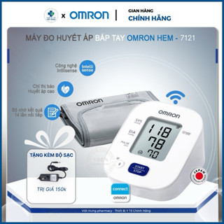 Máy Đo Huyết Áp OMRON HEM-7121 Chính Hãng, Công Nghệ Mới Đo IntelliSense Tự Động Kết Quả Chính Xác - Bảo hành 5 Năm