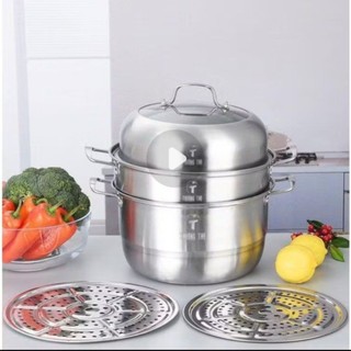 NỒI HẤP 3 TẦNG INOX