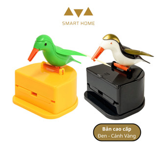 ⚡[CAO CẤP]⚡ TẶNG BỊCH TĂM - Hộp Đựng Tăm Tự Gắp Thông Minh Hình Chim Gõ Kiến Xinh Xắn ⭐