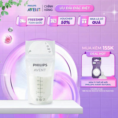 Philips Avent túi trữ sữa 25pcs 180ml SCF603/25