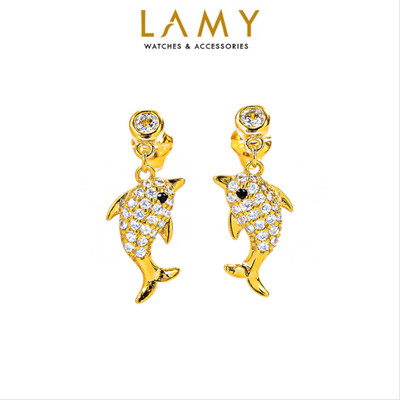 Khuyên tai nữ LAMY Dolphin Earrings Gold 3296