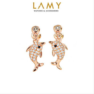 Khuyên tai nữ LAMY Dolphin Earrings Rose Gold 3296