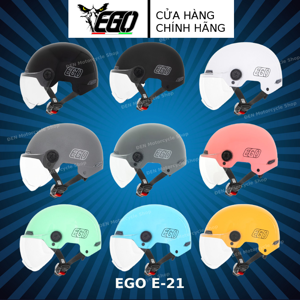 Mũ bảo hiểm EGO E21 - Mũ bảo hiểm tăng chỉnh vòng đầu chuẩn