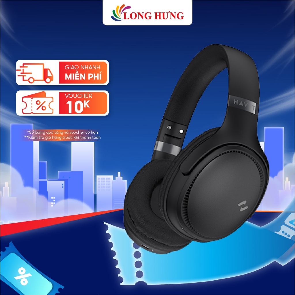 Tai nghe chụp tai Bluetooth Havit H630BT - Hàng chính hãng