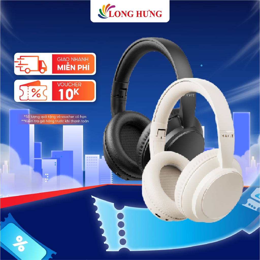 Tai nghe chụp tai Bluetooth Havit H619BT - Hàng chính hãng