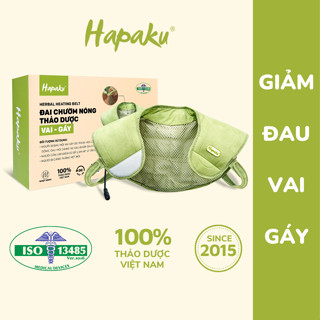 Đai Chườm Nóng Thảo Dược HAPAKU, Giảm Đau Vai Gáy, Thoái Hóa Đốt Sống Cổ, Lưu Thông Khí Huyết, Thư Giãn Ngủ Ngon