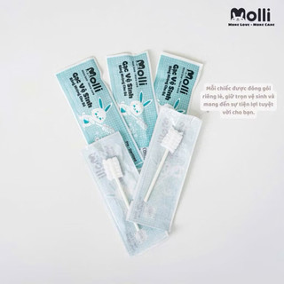 Rơ lưỡi khô tiệt trùng Mipbi / Molli vệ sinh răng miệng cho bé