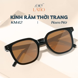 Kính râm nam nữ, kính mát LATIO kính thời trang cao cấp 2026 được thiết kế 2 chấm kết hợp với nhiều tone màu đẹp - KM42