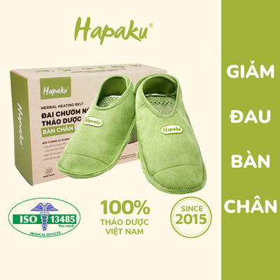 Đai Chườm Nóng Thảo Dược Bàn Chân Hapaku, Giảm Nhức Mỏi Tê Lạnh Chân, Lưu Thông Khí Huyết, Máy Massage Chân