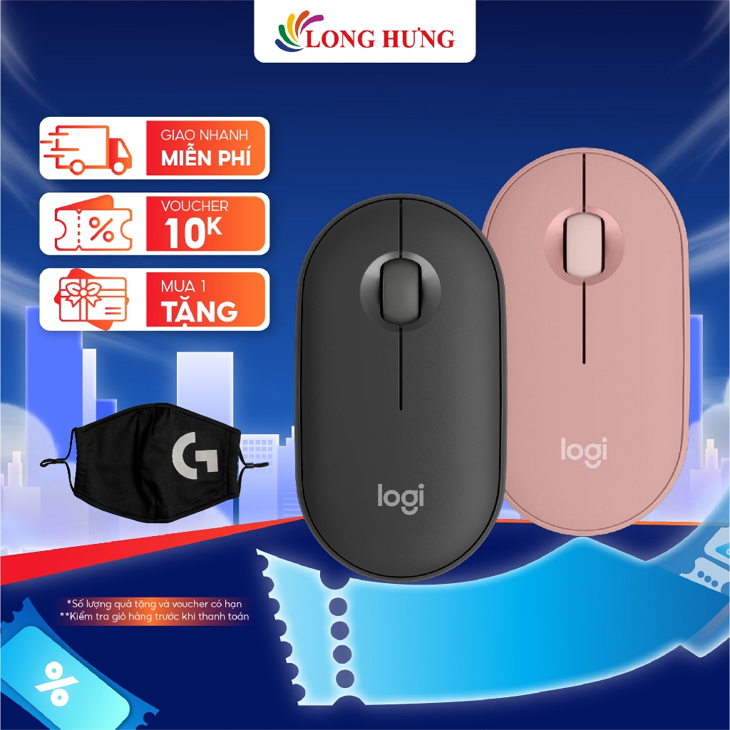 Chuột không dây Logitech Pebble M350S - Hàng chính hãng