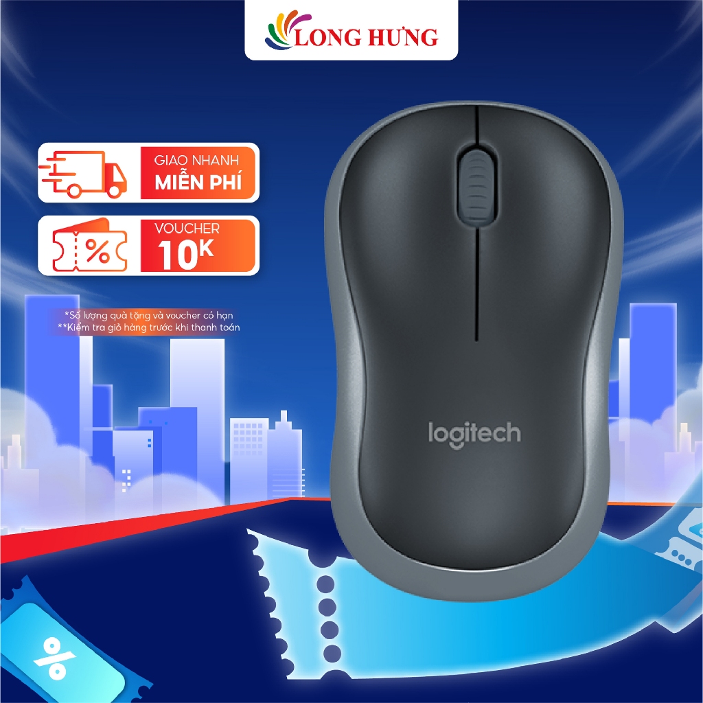 Chuột không dây Logitech B175 - Hàng chính hãng