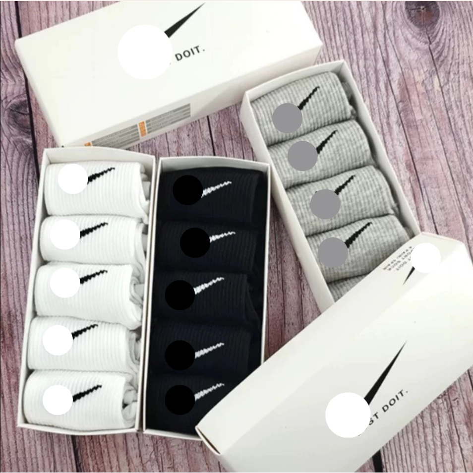 COMBO 5,10 ĐÔI Tất vớ NI.KE Trắng Đen Nam Nữ Cổ Cao ,Cổ Trung ,Cổ Ngắn vớ dệt kim phong cách Thể thao