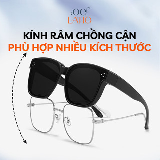 Kính râm chồng cận Nam Nữ LATIO, Kính chồng cận tiện lợi đa năng Thời trang chất liệu chắc chắn nhiều màu - KM86