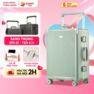 [HÀNG MỚI VỀ] Vali SUNNY MIRA khung nhôm nhựa PC chống vỡ chắc chắn xách tay/kí gửi 21/25 inch
