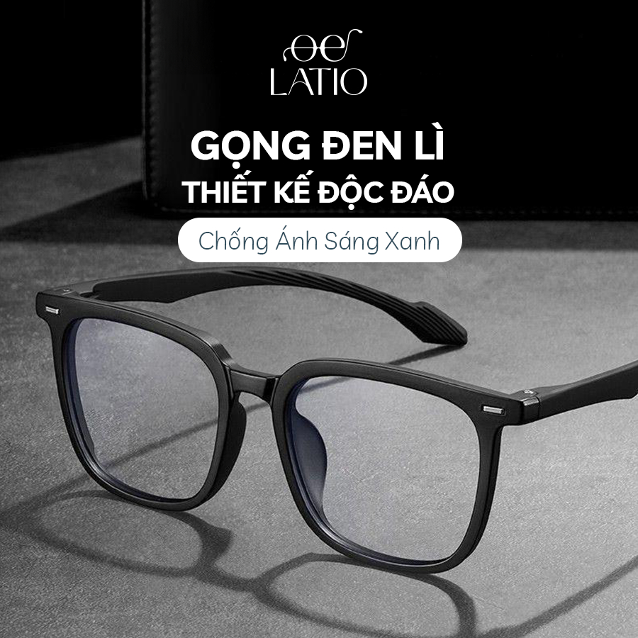Kính mắt nam LATIO Gọng kính chất liệu TR90 cao cấp thiết kế độc đáo tạo vẻ ngoài thanh lịch - KM205