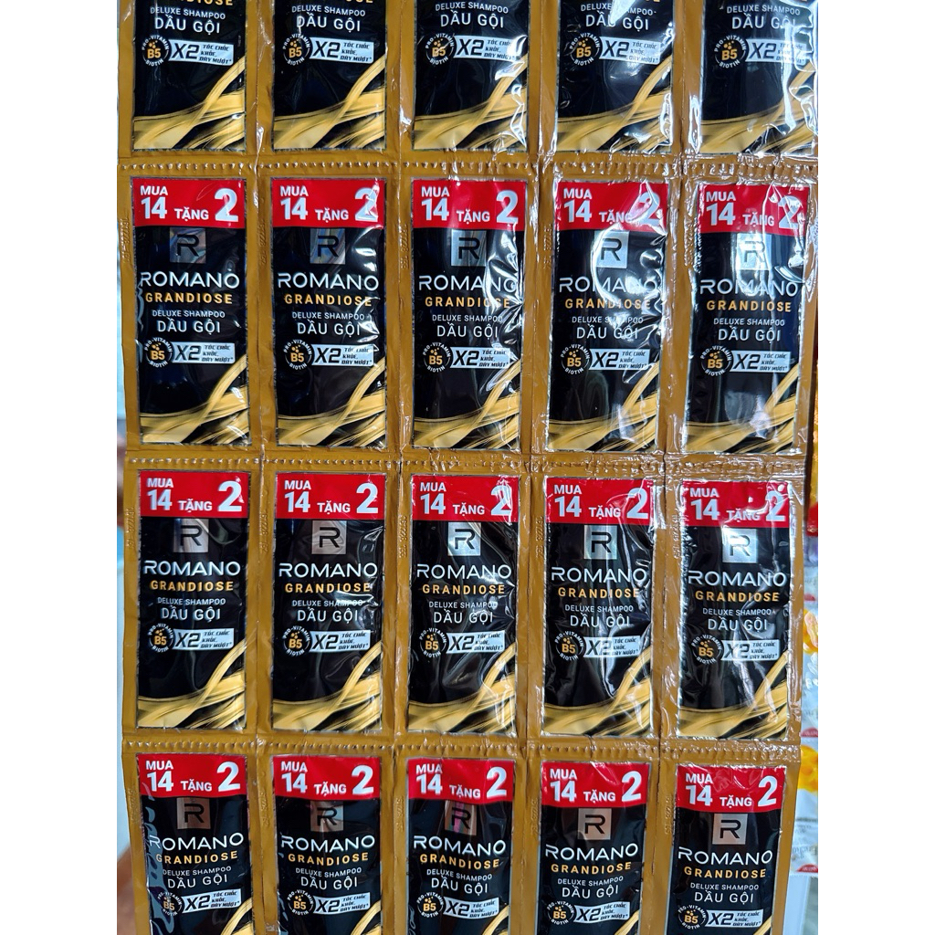 Combo 5 Dây dầu gội Romano ( 70 gói )