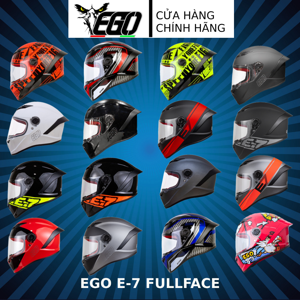 Mũ bảo hiểm EGO E7 FULLFACE chính hãng