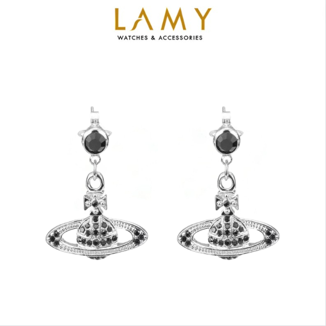 Khuyên tai nữ LAMY Drop Orb Silver Earrings 3142
