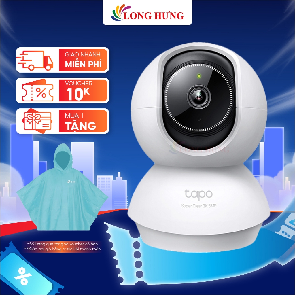 Camera trong nhà TP-Link Tapo AI Pan/Tilt Home Security Wifi 3K C230 - Hàng chính hãng