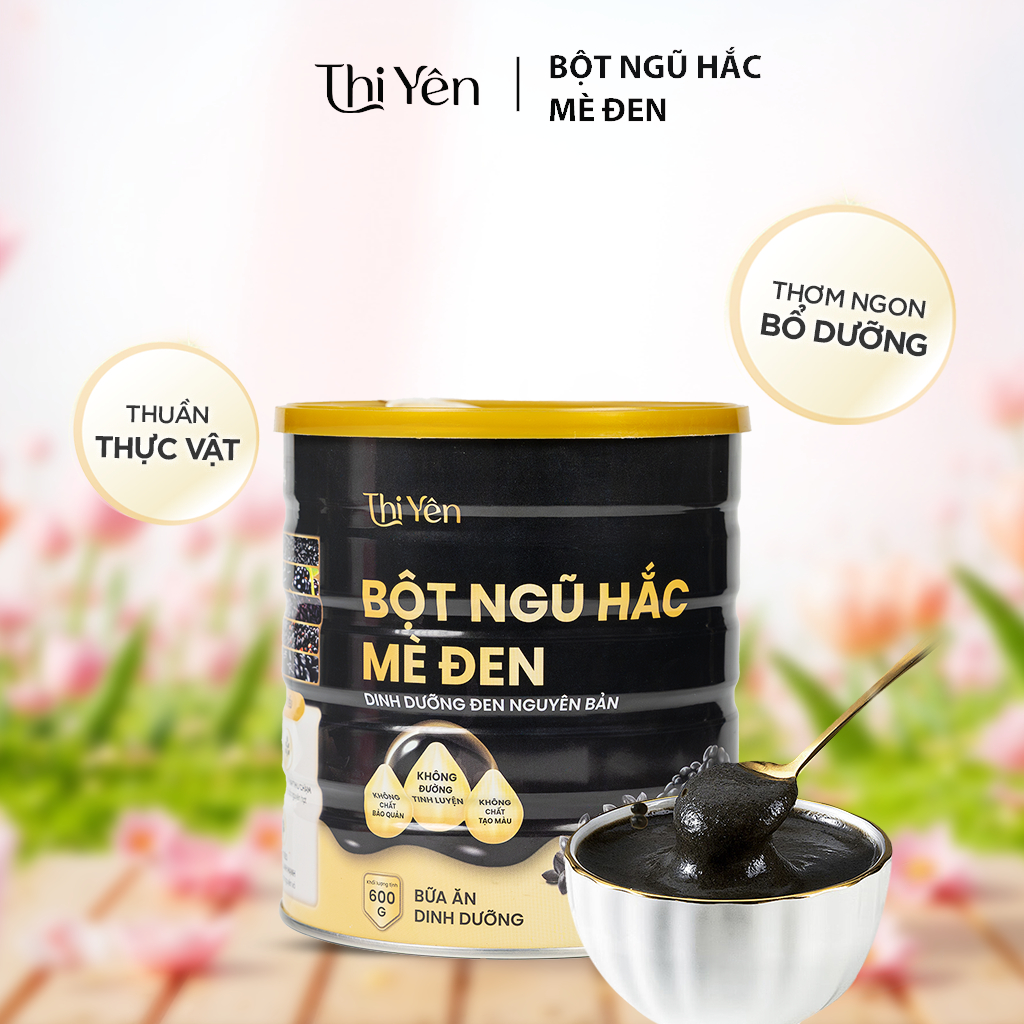 Bột Ngũ Hắc Mè Đen THI YÊN 600G - Dinh Dưỡng Đen Cho Tóc & Giấc Ngủ