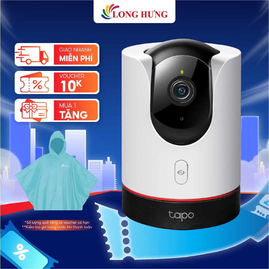 Camera trong nhà TP-Link Tapo AI Pan/Tilt Home Security Wifi 4MP 2K C225 - Hàng chính hãng