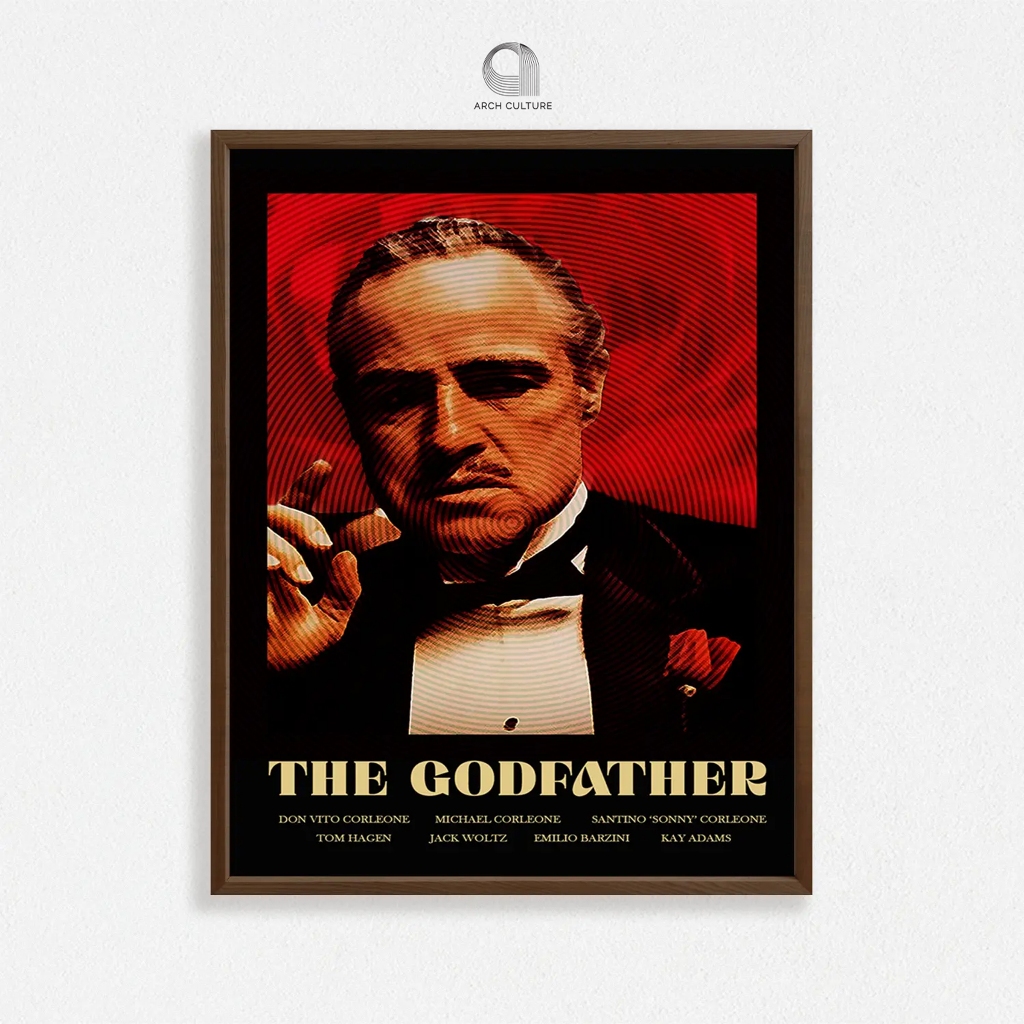 Tranh GODFATHER | Tranh Phim | Tranh ArchCulture Trang Trí đính kèm Đinh chuyên dụng