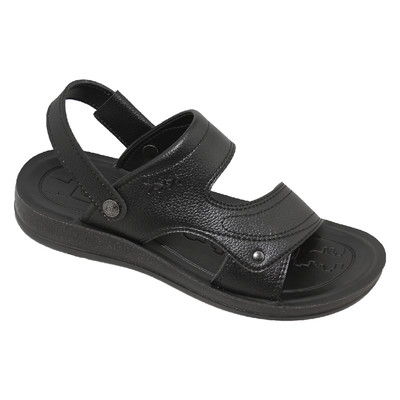 Sandal đế bằng nam Bita's SUM.137 (Đen + Nâu + Vàng bò)