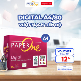 Giấy in A4 PaperOne Digital 80gsm - Ream 500 tờ giấy in A4 định lượng cao phù hợp in laser, in phun