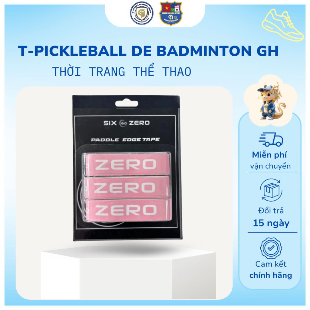Dán Viền Six Zero - Miếng Dán Bảo Vệ Cạnh Vợt Pickleball
