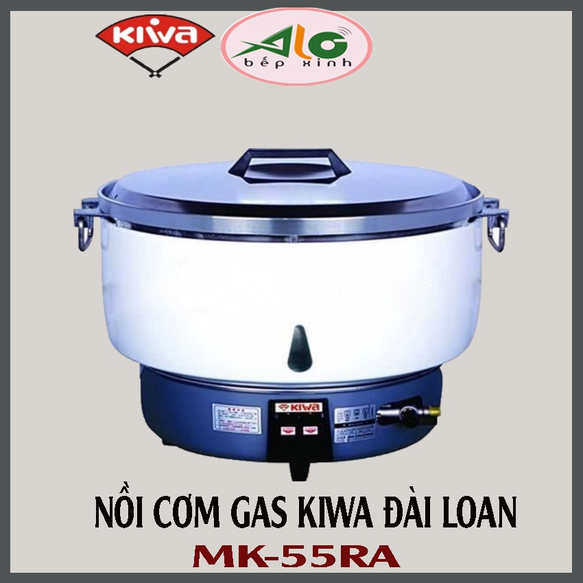 Nồi cơm gas - Nồi cơm ga Kiwa (Đài loan) MK-55RA 10 lít gạo - tự ngắt gas khi chín cơm - Hàng chính 