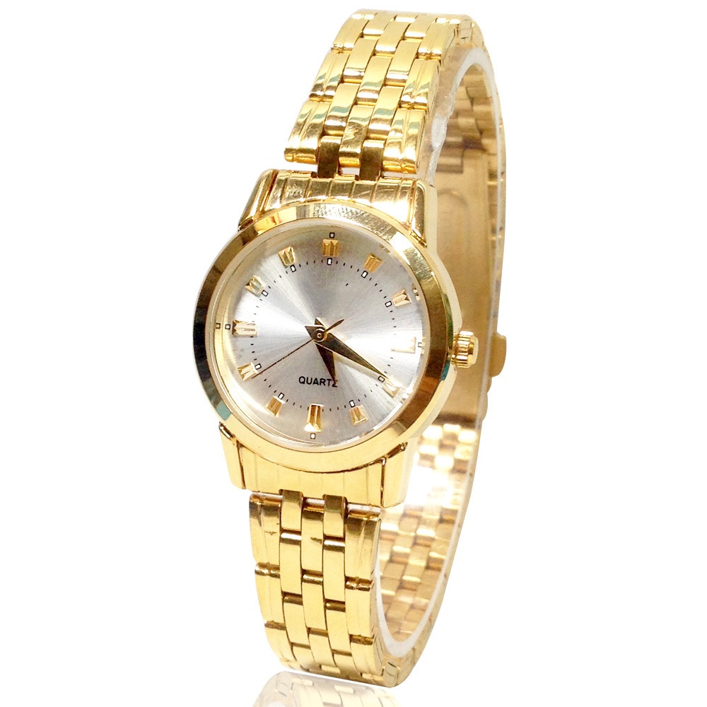 Đồng Hồ Nữ fourron Hle6688 Dây Vàng Mặt Trắng – Thanh Lịch, Sang Trọng, Dây Thép Không Gỉ