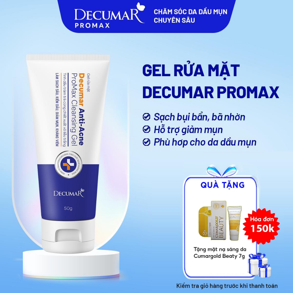 Gel rửa mặt Decumar Anti-Acne Promax Cleansing Gel, 50g - DPG02
